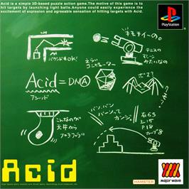 Box cover for Acid on the Sony Playstation.