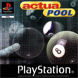 Box cover for Actua Pool on the Sony Playstation.