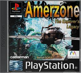 Box cover for AmerZone: The Explorer's Legacy on the Sony Playstation.