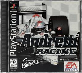 Box cover for Andretti Racing on the Sony Playstation.