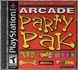 Box cover for Arcade Party Pak on the Sony Playstation.