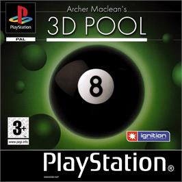 Box cover for Archer Maclean's 3d Pool on the Sony Playstation.