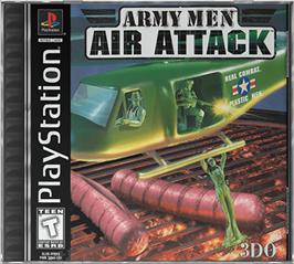 Box cover for Army Men: Air Attack on the Sony Playstation.