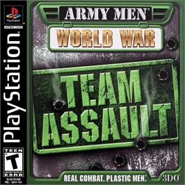 Box cover for Army Men - Team Assault on the Sony Playstation.