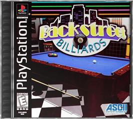Box cover for Backstreet Billiards on the Sony Playstation.