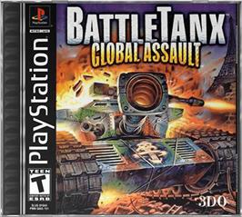 Box cover for BattleTanx: Global Assault on the Sony Playstation.