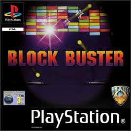 Box cover for Block Buster on the Sony Playstation.