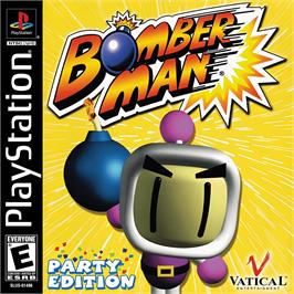 Box cover for Bomberman on the Sony Playstation.