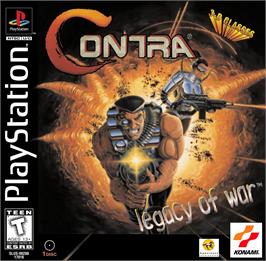 Box cover for Contra - Legacy Of War on the Sony Playstation.