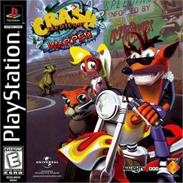 Box cover for Crash Bandicoot 3 - Warped on the Sony Playstation.