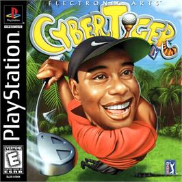 Box cover for Cyber Tiger on the Sony Playstation.