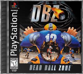 Box cover for DBZ: Dead Ball Zone on the Sony Playstation.