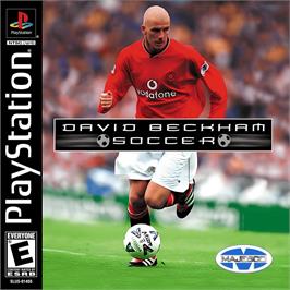 Box cover for David Beckham Soccer on the Sony Playstation.
