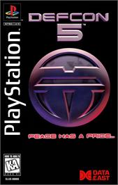 Box cover for Defcon 5 on the Sony Playstation.