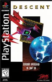 Box cover for Descent on the Sony Playstation.