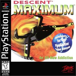 Box cover for Descent 2 on the Sony Playstation.