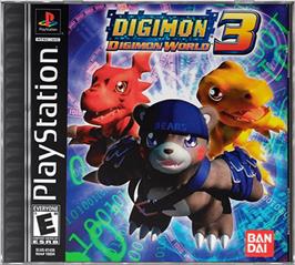 Box cover for Digimon World 3 on the Sony Playstation.