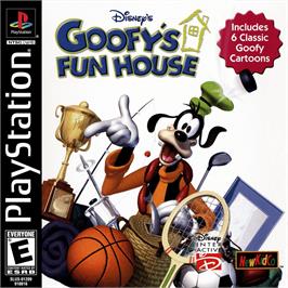 Box cover for Disney's Goofy's Fun House on the Sony Playstation.