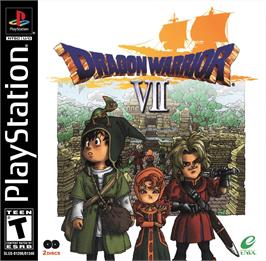 Box cover for Dragon Warrior 7 on the Sony Playstation.