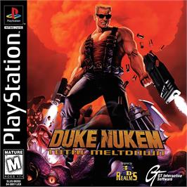 Box cover for Duke Nukem - Total Meltdown on the Sony Playstation.