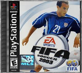 Box cover for FIFA Soccer 2003 on the Sony Playstation.