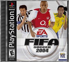 Box cover for FIFA Soccer 2004 on the Sony Playstation.