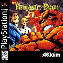 Box cover for Fantastic Four on the Sony Playstation.