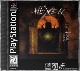 Box cover for Hexen: Beyond Heretic on the Sony Playstation.