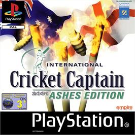 Box cover for International Cricket Captain 2001 - Ashes Edition on the Sony Playstation.