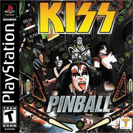 Box cover for Kiss Pinball on the Sony Playstation.