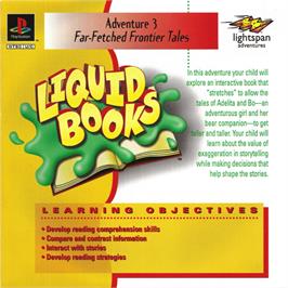 Box cover for Lightspan - Liquid Books 3 - Far-fetched Frontier Tales on the Sony Playstation.