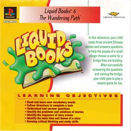 Box cover for Lightspan - Liquid Books 6 - The Wandering Path on the Sony Playstation.