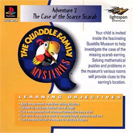 Box cover for Lightspan - The Quaddle Family Mysteries 2 - The case of the Scarce Scarab - Garden on the Sony Playstation.