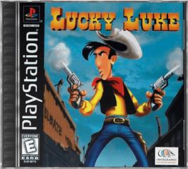 Box cover for Lucky Luke: Western Fever on the Sony Playstation.