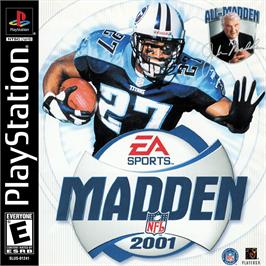 Box cover for Madden Nfl 2001 on the Sony Playstation.