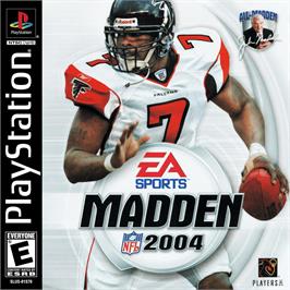 Box cover for Madden Nfl 2004 on the Sony Playstation.