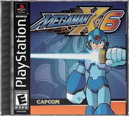 Box cover for Mega Man X6 on the Sony Playstation.