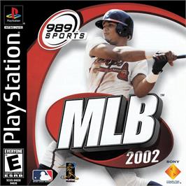 Box cover for Mlb 2002 on the Sony Playstation.