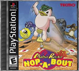 Box cover for Monster Rancher Hop-A-Bout on the Sony Playstation.