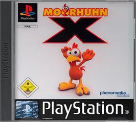 Box cover for Moorhuhn X on the Sony Playstation.