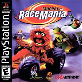 Box cover for Muppet Racemania on the Sony Playstation.