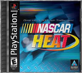 Box cover for NASCAR Heat on the Sony Playstation.