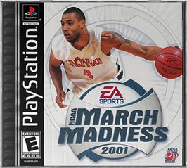 Box cover for NCAA March Madness 2001 on the Sony Playstation.