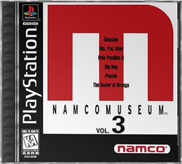 Box cover for Namco Museum Vol. 3 on the Sony Playstation.