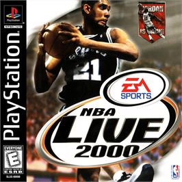 Box cover for Nba Live 2000 on the Sony Playstation.