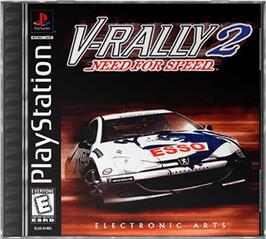 Box cover for Need for Speed: V-Rally 2 on the Sony Playstation.