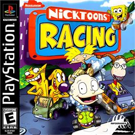 Box cover for Nicktoons Racing on the Sony Playstation.