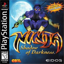 Box cover for Ninja Shadow Of Darkness on the Sony Playstation.