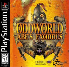 Box cover for Oddworld - Abe's Exoddus on the Sony Playstation.