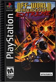 Box cover for Off-World Interceptor Extreme on the Sony Playstation.